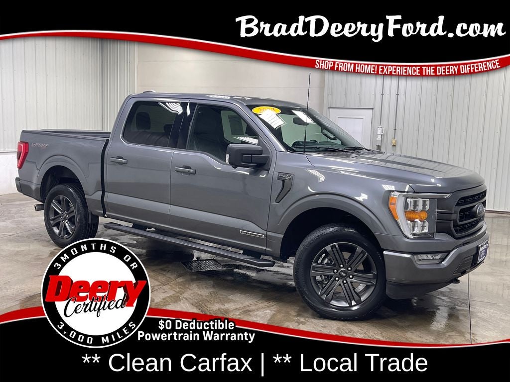 2023 Ford F-150 XLT in Gray Metallic — front three-quarter view
