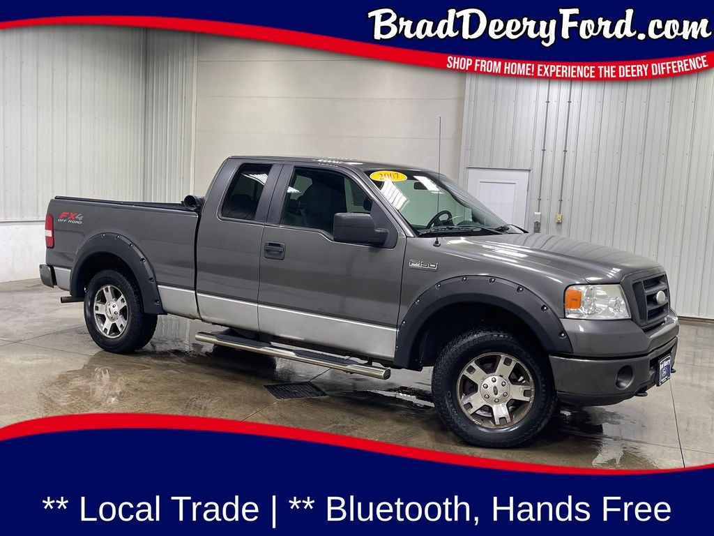 2007 Ford F-150 FX4 in Dark Shadow Gray Clearcoat Metallic — front three-quarter view