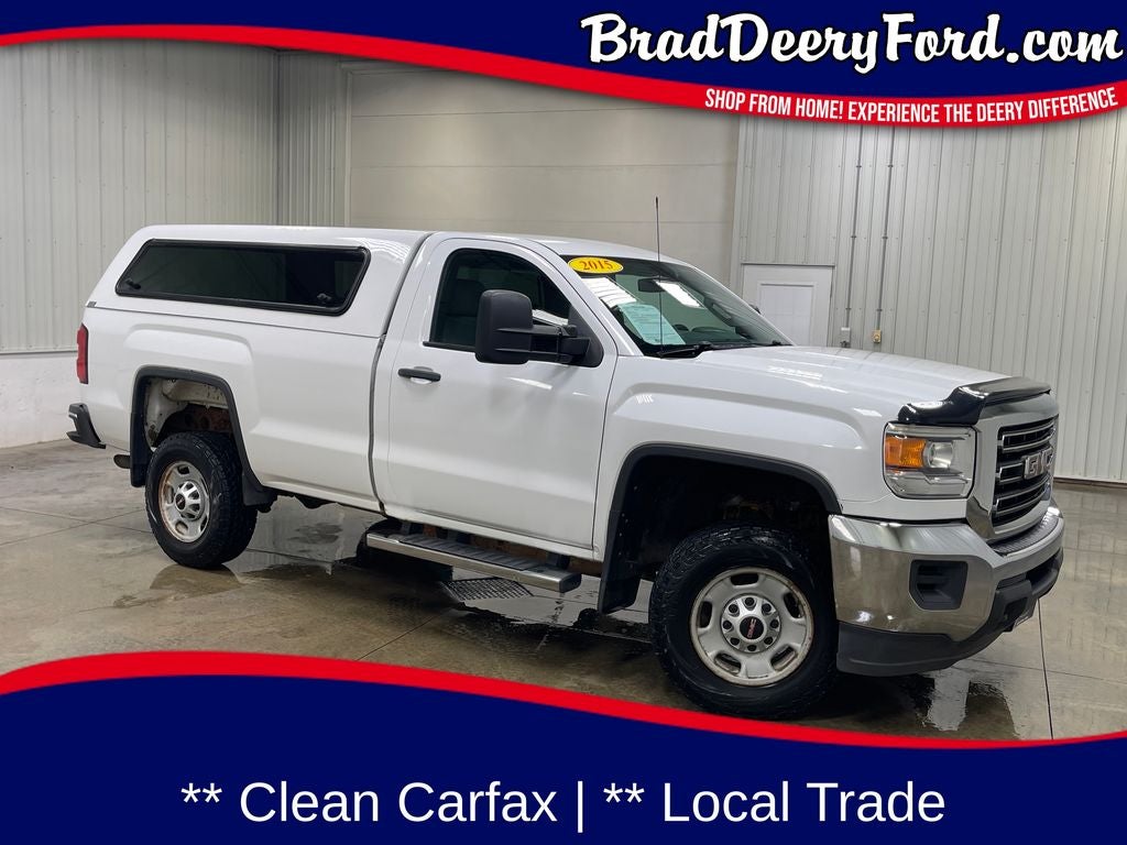 2015 GMC Sierra 2500HD Base in Summit White — front three-quarter view